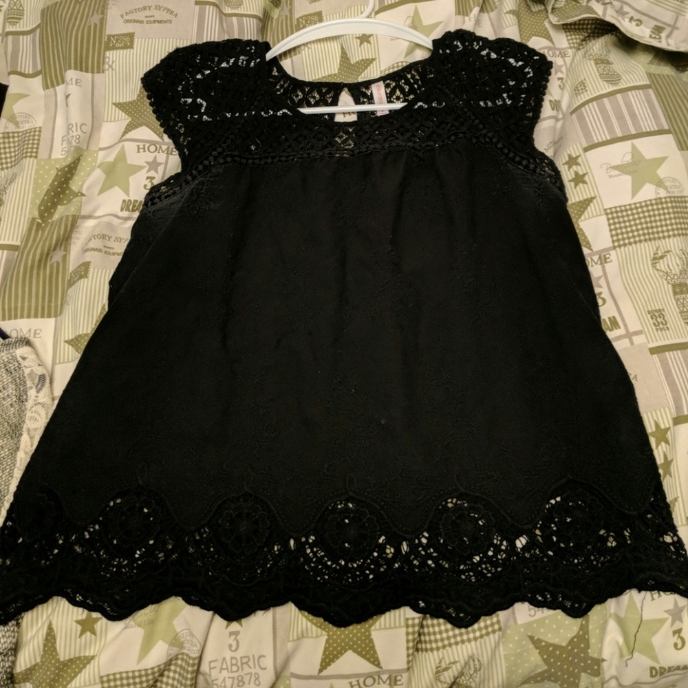 Black xhileration blouse